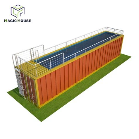 야외 육상 수영장 운송 컨테이너